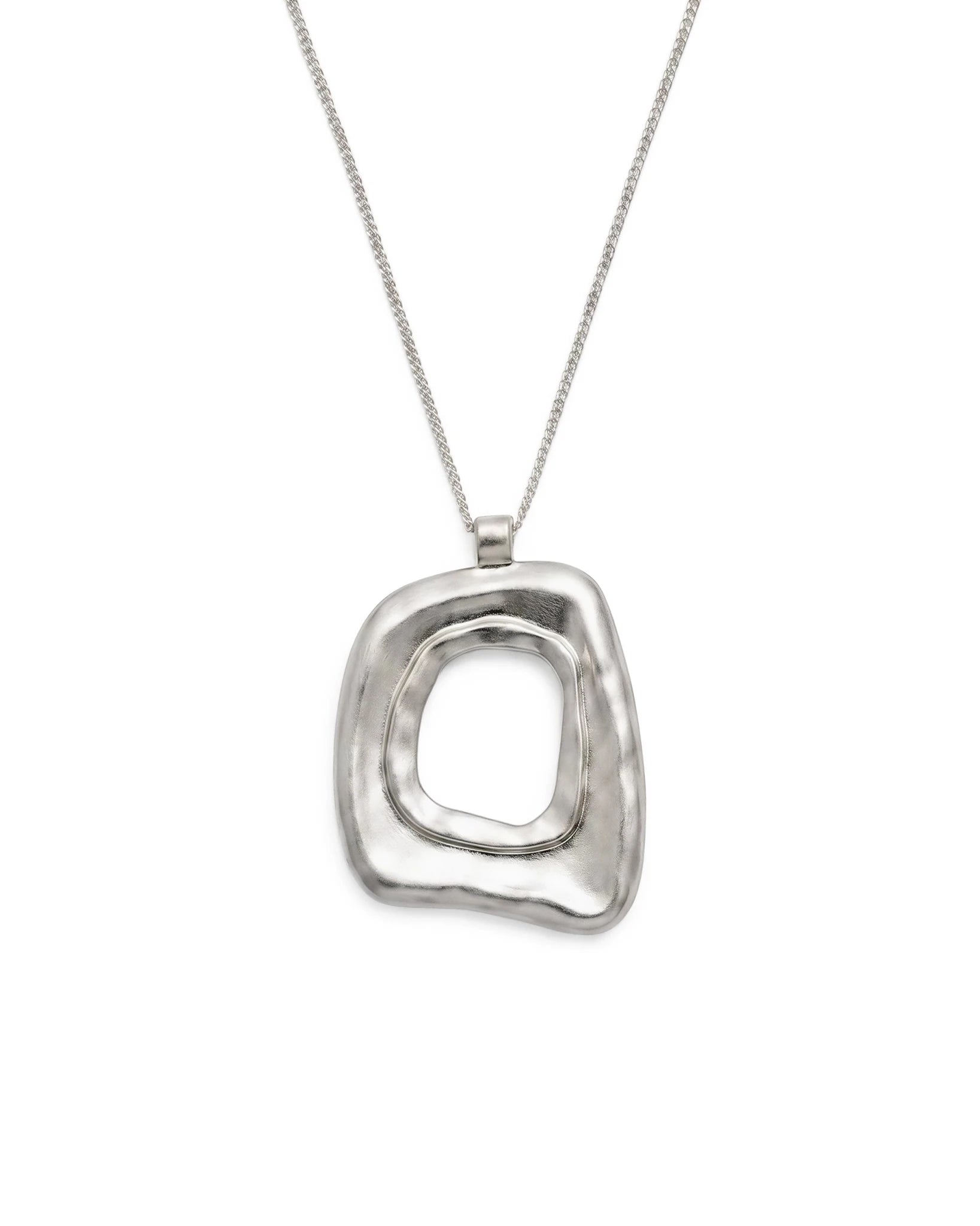 PIEN NECKLACE WITH CHAIN SILVER - scandivv