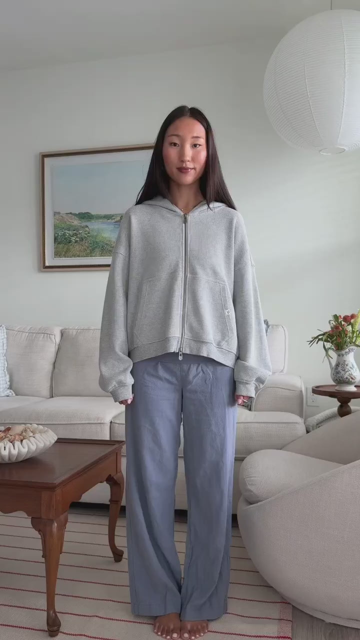 Community UGC row 450: ADA TOP WITH SHELL BUTTONS IN PINK, MAEVE SHELL BUTTONS PANTS IN SMOKE