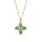 RENS NECKLACE IN AQUA - scandivv