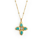 RENS NECKLACE IN AQUA - scandivv
