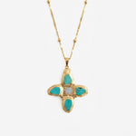 RENS NECKLACE IN AQUA - scandivv