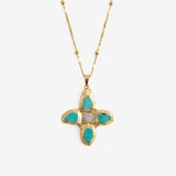 RENS NECKLACE IN AQUA - scandivv