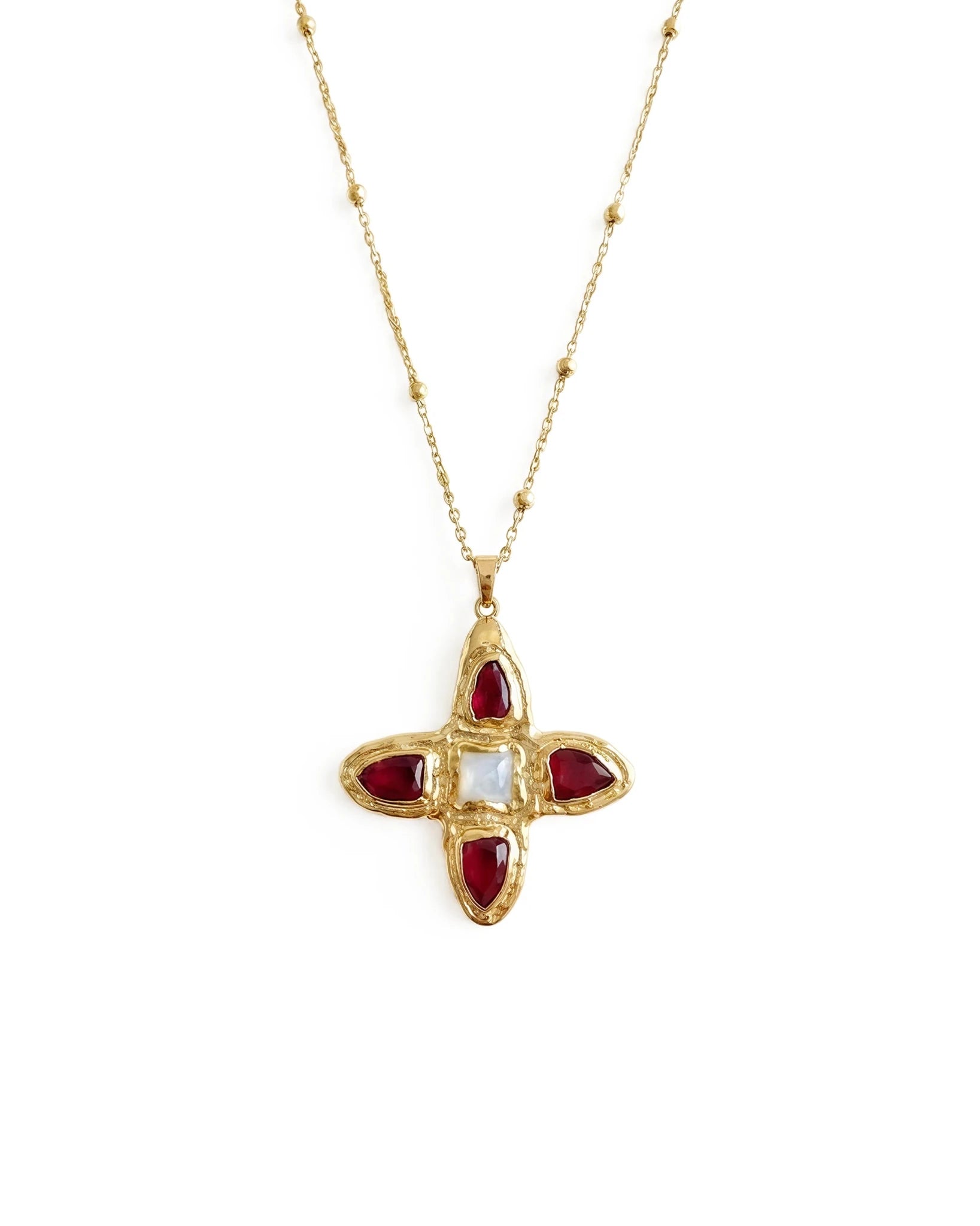 RENS NECKLACE IN RED - scandivv