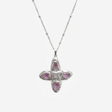 RENS NECKLACE SILVER IN ROSE - scandivv