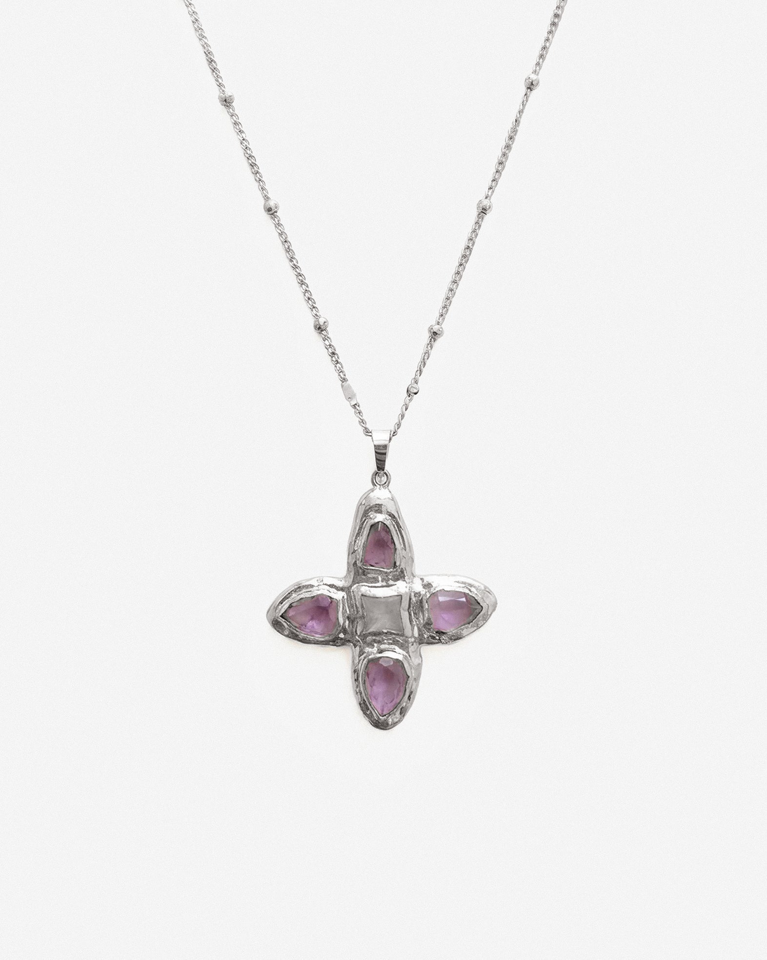 RENS NECKLACE SILVER IN ROSE - scandivv