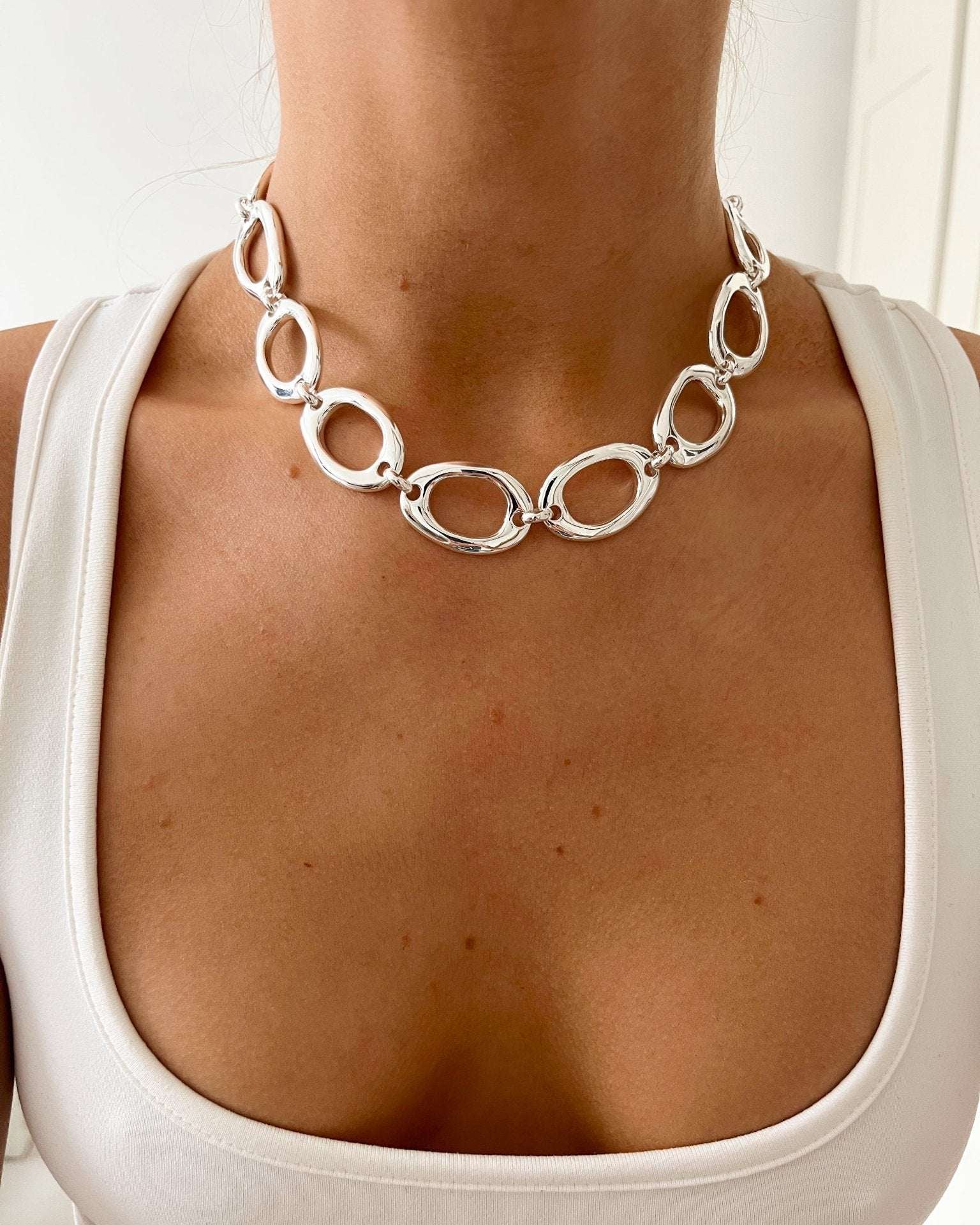 SALLY NECKLACE SILVER - scandivv