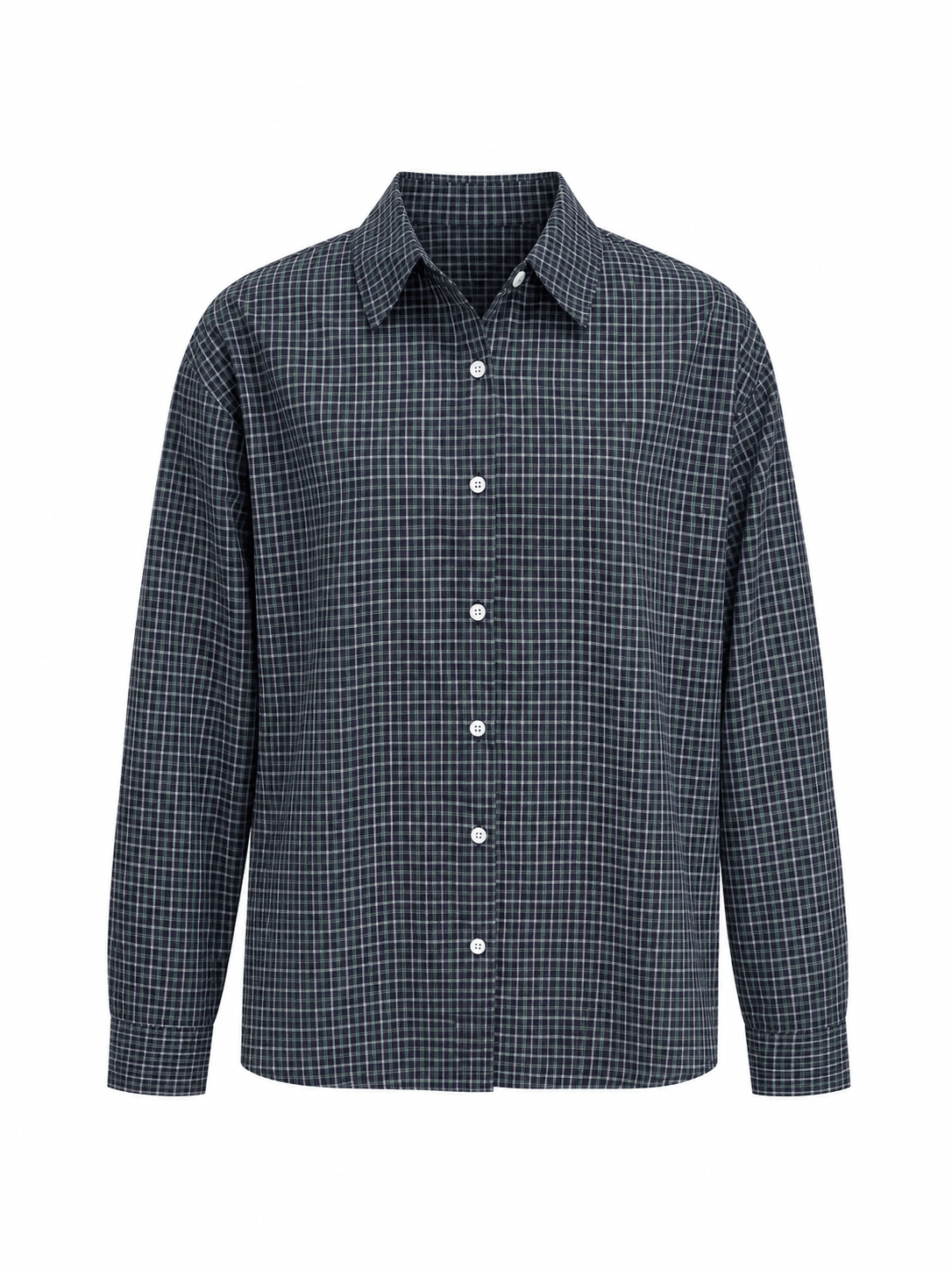 PREORDER - STEVIE PLAID SHIRT IN NAVY - scandivv