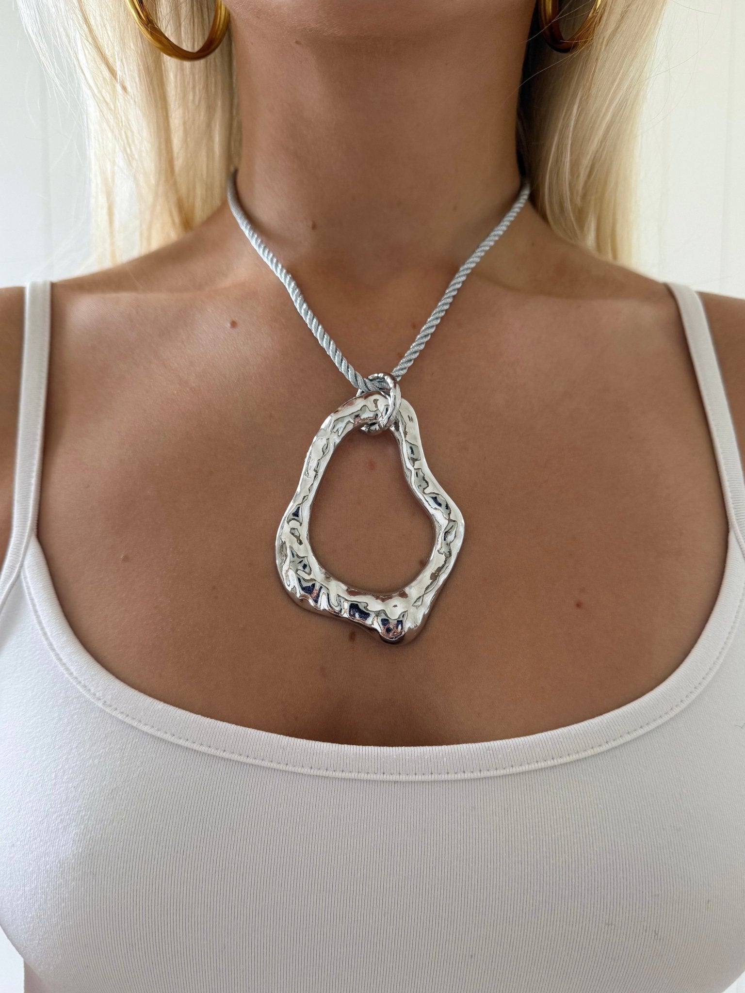 GABI NECKLACE SILVER - scandivv