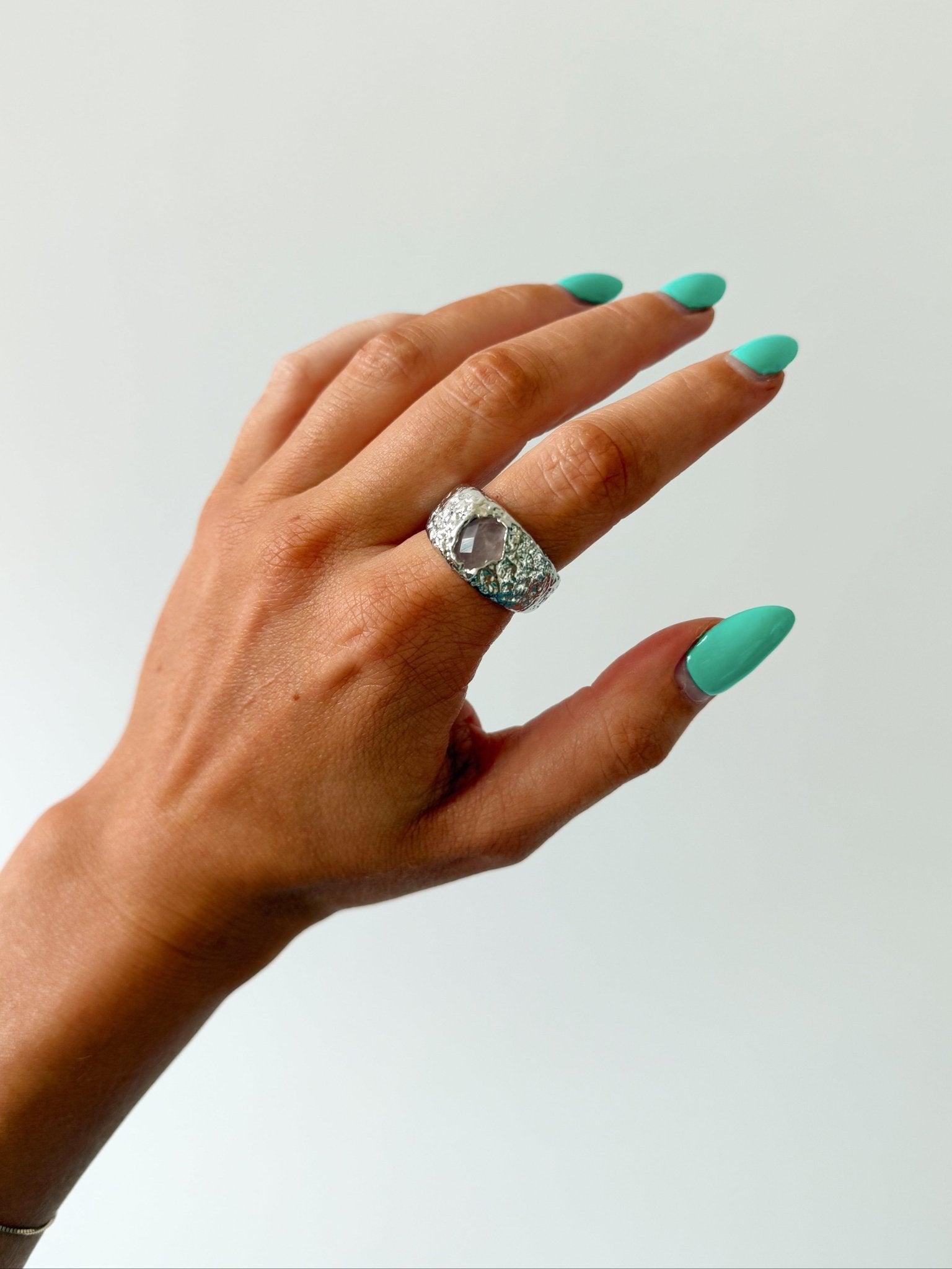 BEER RING SILVER IN ROSE - scandivv