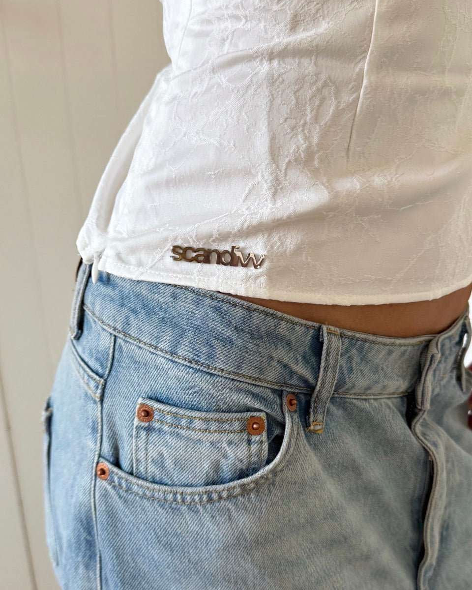 SUUS COLLAR TOP IN CREAM - scandivv