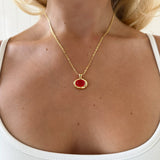 LENA NECKLACE IN RED - scandivv