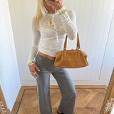 MAEVE SHELL BUTTONS PANTS IN SMOKE - scandivv