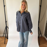 PREORDER - STEVIE PLAID SHIRT IN NAVY - scandivv