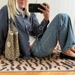 PREORDER - STEVIE PLAID SHIRT IN NAVY - scandivv