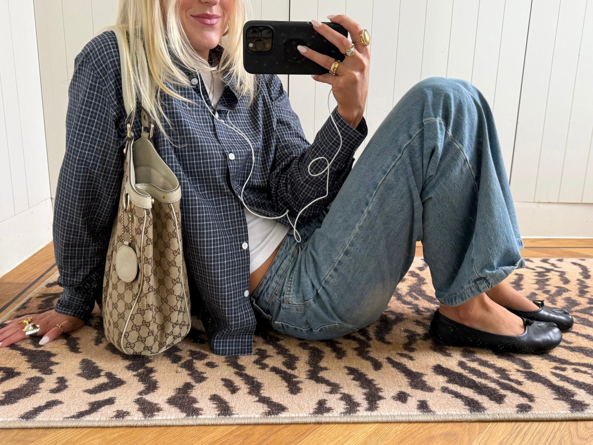 PREORDER - STEVIE PLAID SHIRT IN NAVY - scandivv