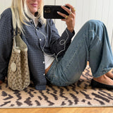 PREORDER - STEVIE PLAID SHIRT IN NAVY - scandivv
