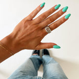 BEER RING SILVER IN ROSE - scandivv