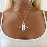 RENS NECKLACE SILVER IN ROSE - scandivv