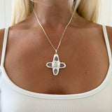 RENS NECKLACE SILVER IN ROSE - scandivv