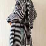 ALVA KNIT WITH SCARF IN NAVY AND GREY - scandivv