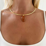 LUMI NECKLACE BROWN - scandivv