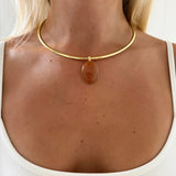 LUMI NECKLACE BROWN - scandivv