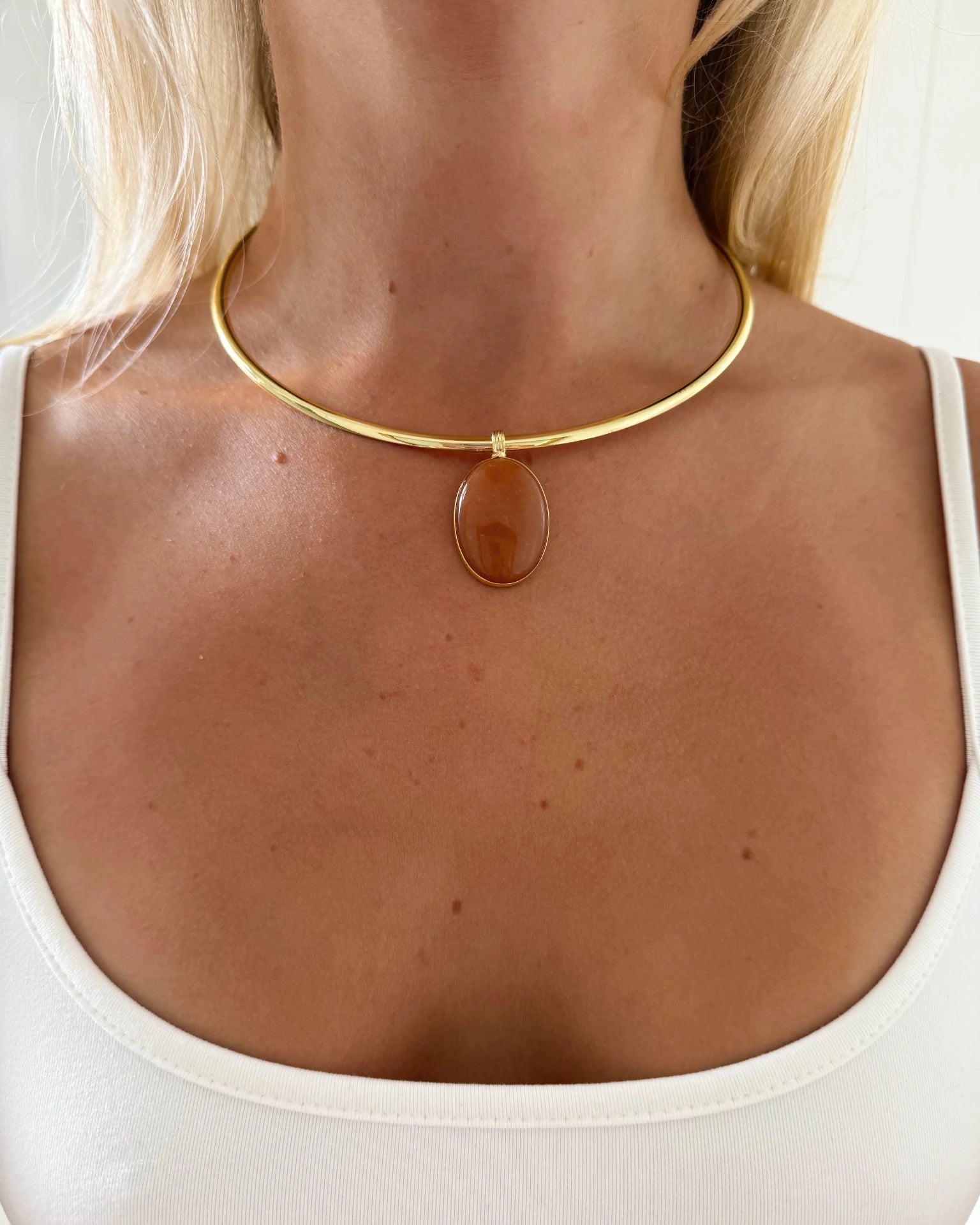 LUMI NECKLACE BROWN - scandivv