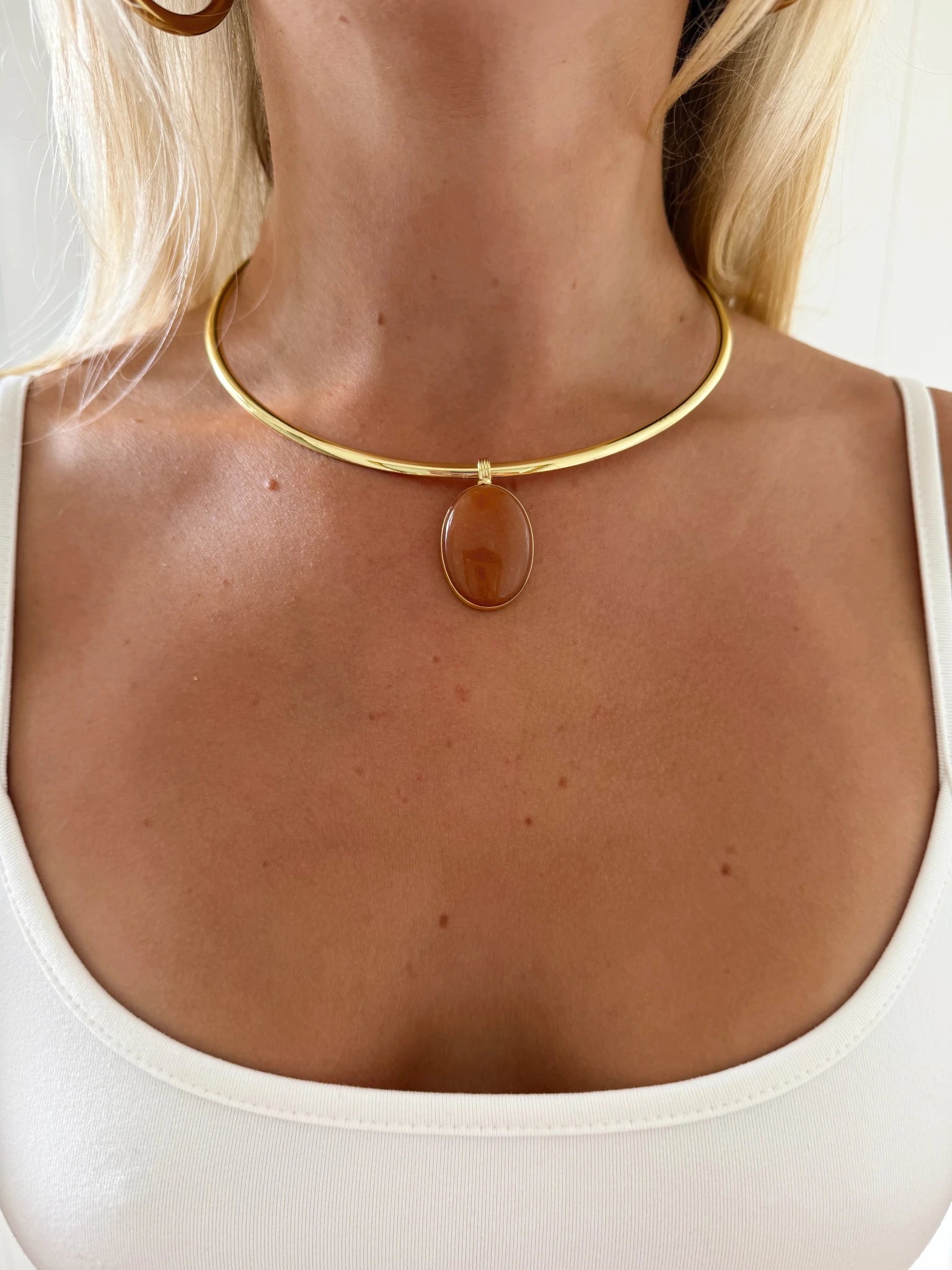 LUMI NECKLACE BROWN - scandivv
