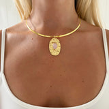 BIBI NECKLACE IN ROSE - scandivv