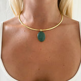 LUMI NECKLACE GREEN - scandivv