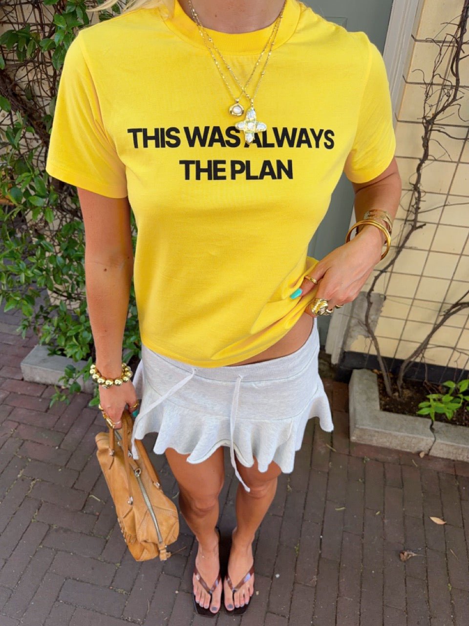 THIS WAS ALWAYS THE PLAN GRAPHIC TEE - scandivv