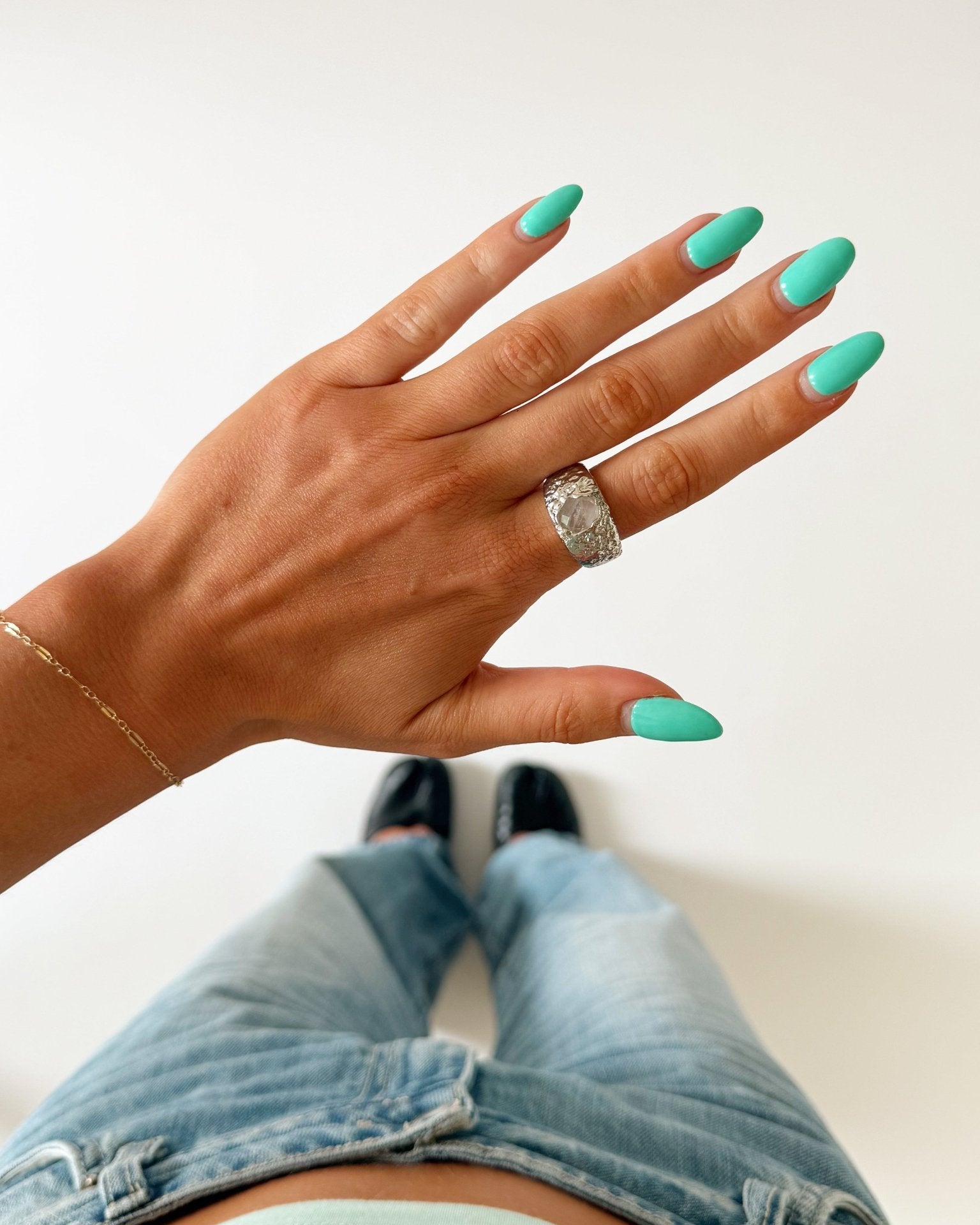 BEER RING SILVER IN WHITE - scandivv