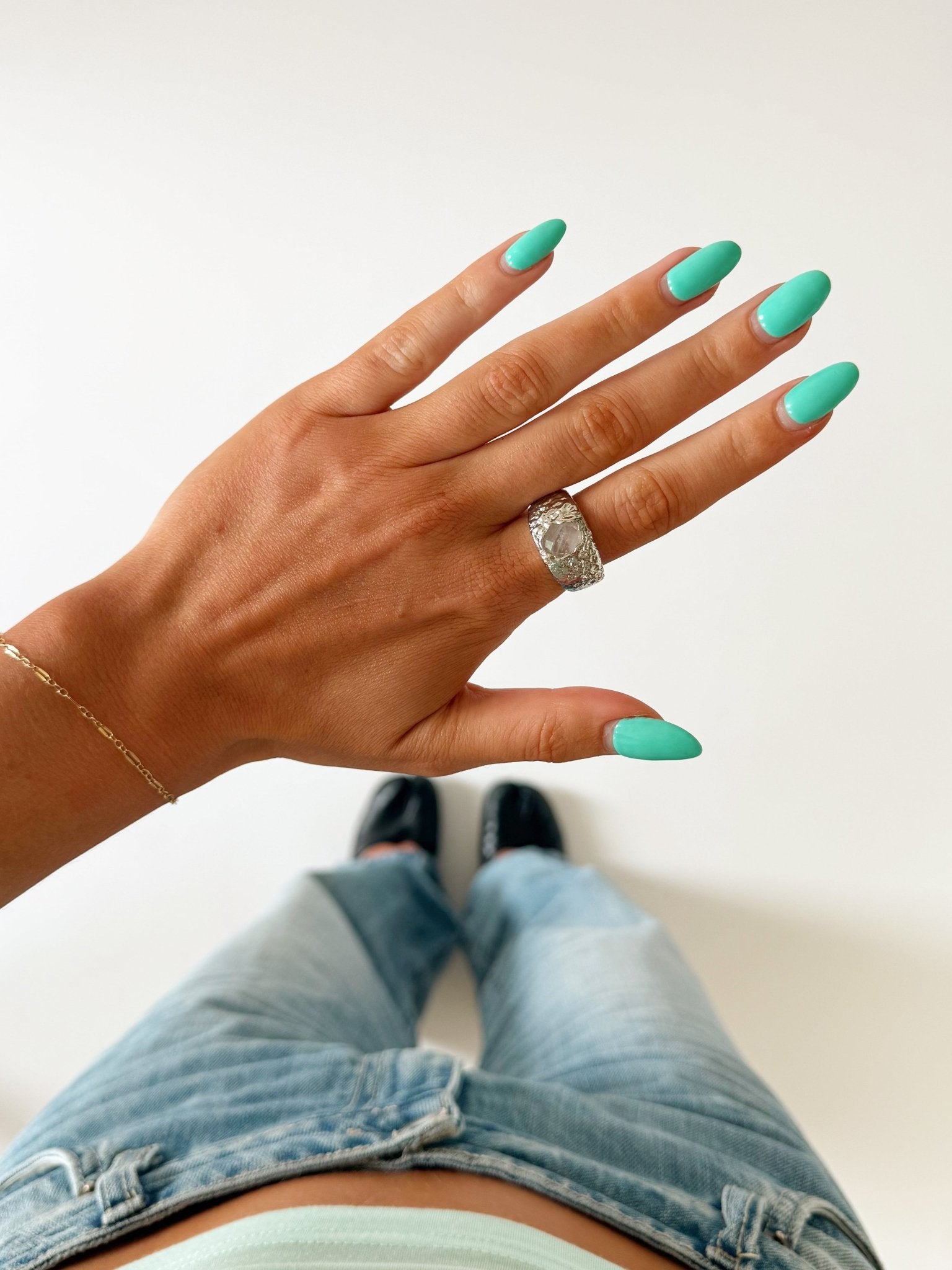 BEER RING SILVER IN WHITE - scandivv