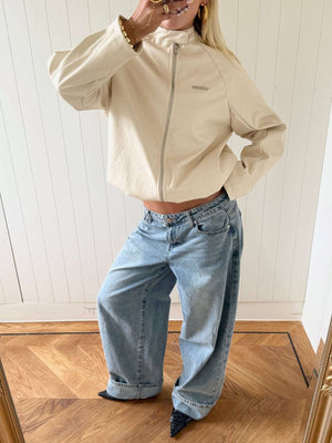 RUBI PU JACKET IN CREAM - scandivv