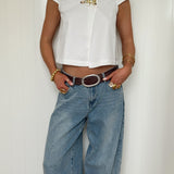 JASSIE BUTTON TOP IN WHITE - scandivv