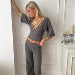 MAEVE SHELL BUTTONS PANTS IN SMOKE - scandivv
