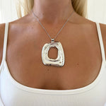 PIEN NECKLACE WITH CHAIN SILVER - scandivv
