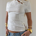 SUUS COLLAR TOP IN CREAM - scandivv