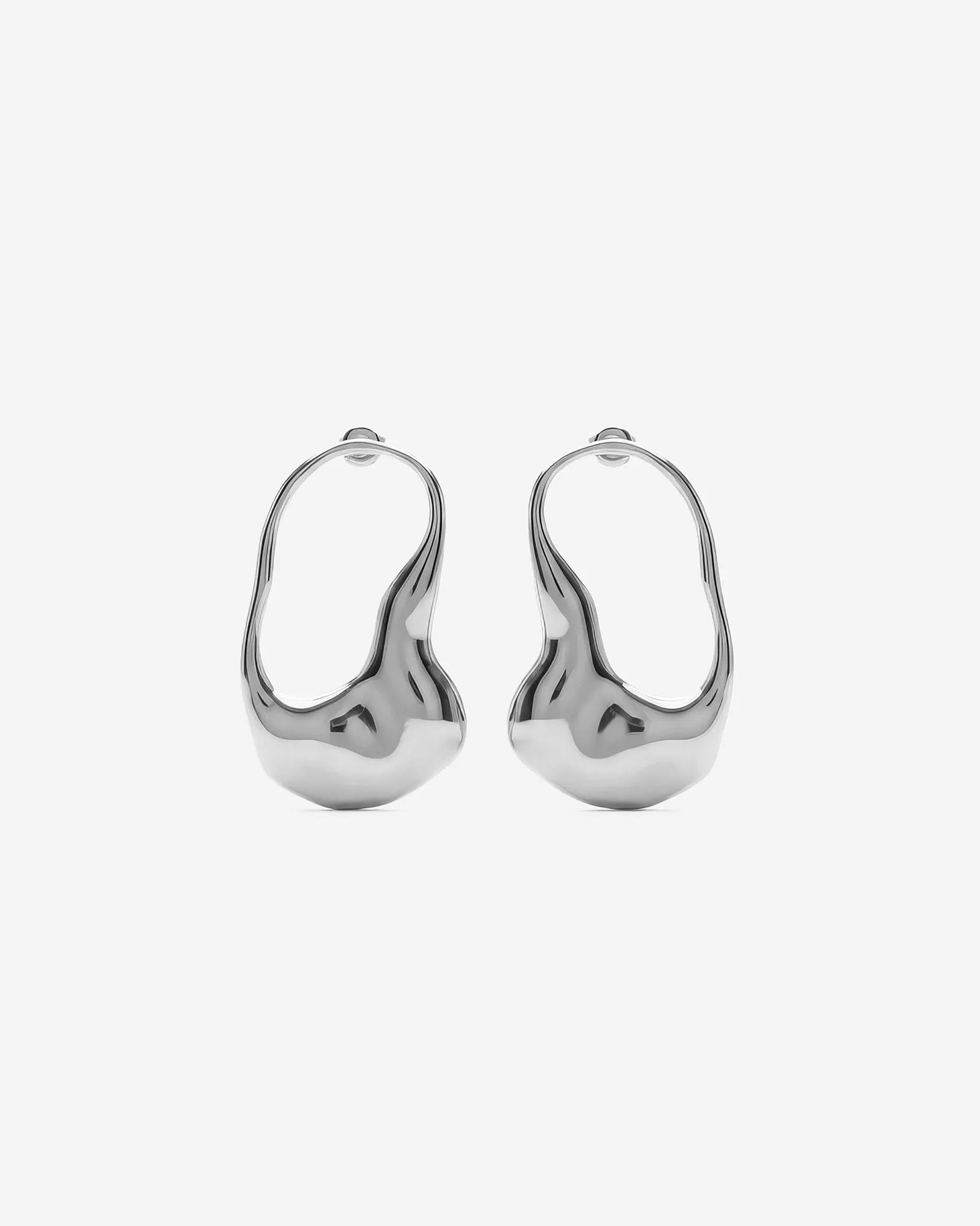 UME EARRINGS SILVER - scandivv