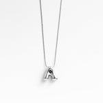 VIE INITIAL NECKLACE SILVER - scandivv