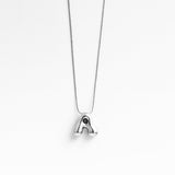 VIE INITIAL NECKLACE SILVER - scandivv