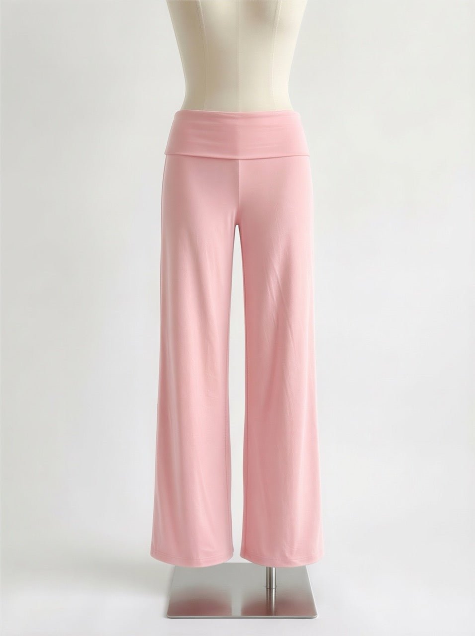 EVA WIDE LEG FOLDOVER PANTS IN PINK - scandivv